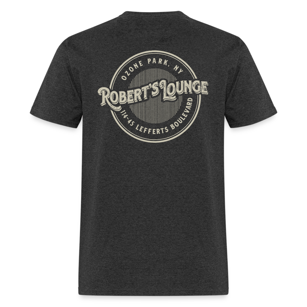 Robert's Lounge T-Shirt (rear design) - heather black