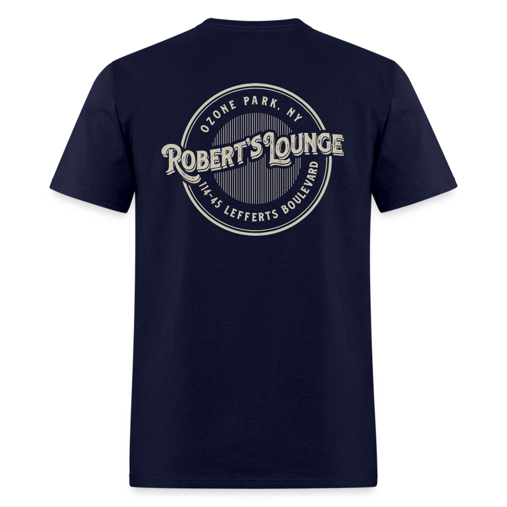 Robert's Lounge T-Shirt (rear design) - navy