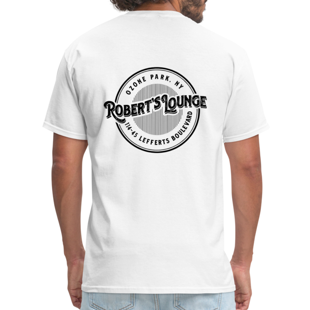 Robert's Lounge T-Shirt (light color, rear design) - white