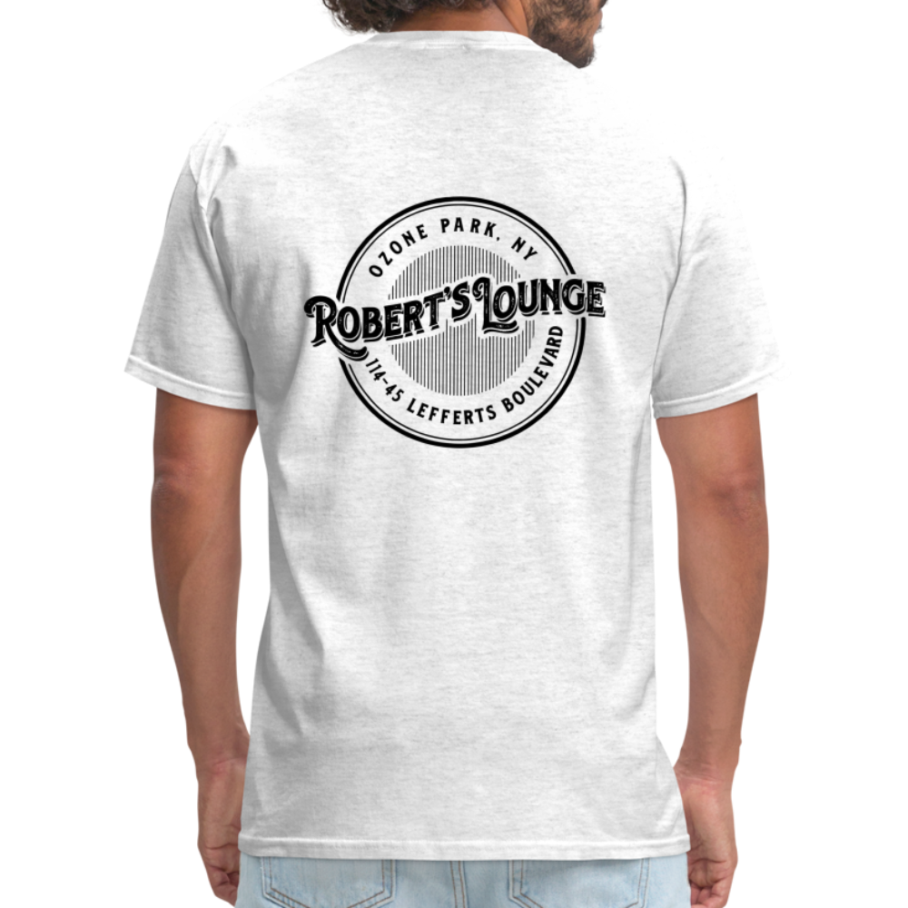 Robert's Lounge T-Shirt (light color, rear design) - light heather gray