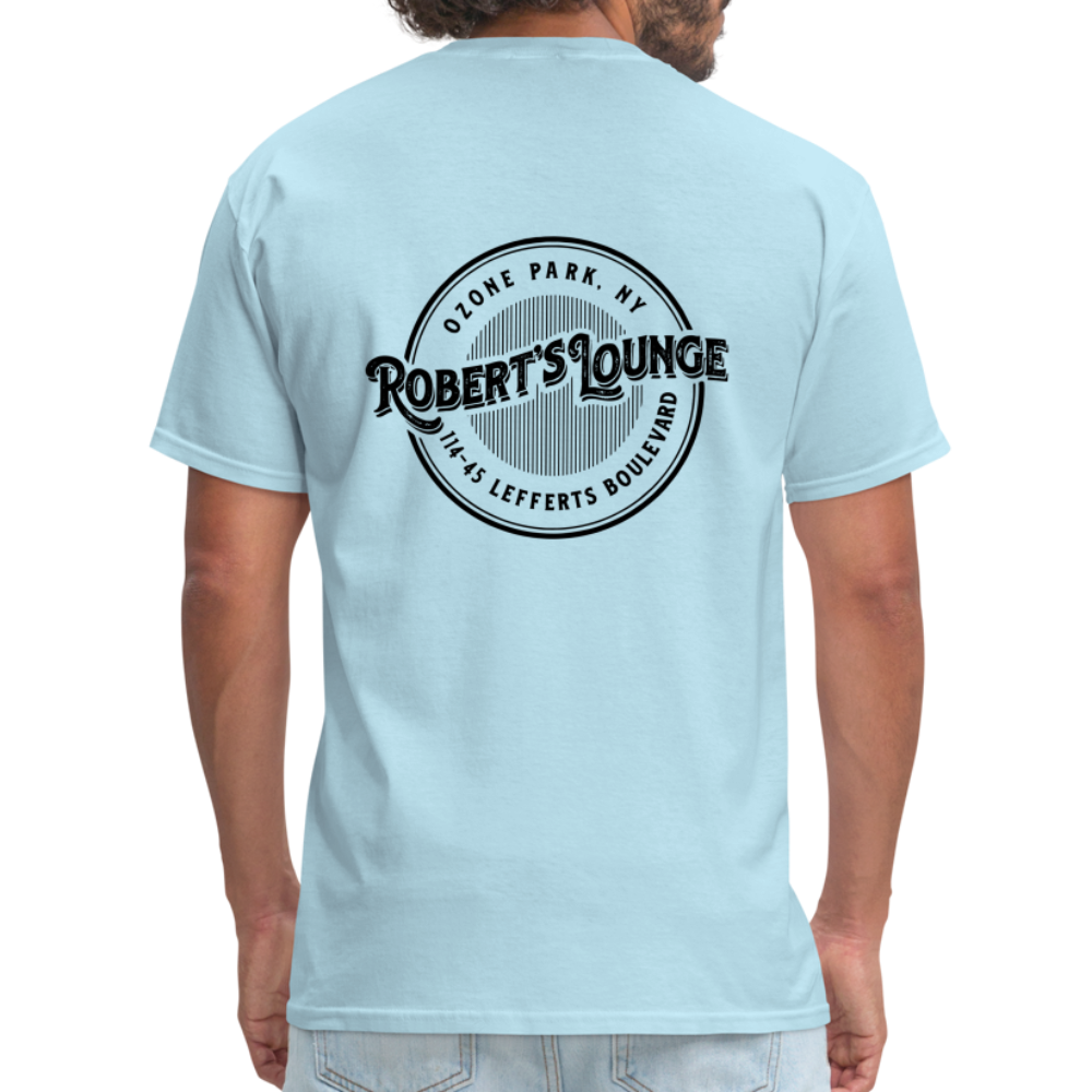 Robert's Lounge T-Shirt (light color, rear design) - powder blue