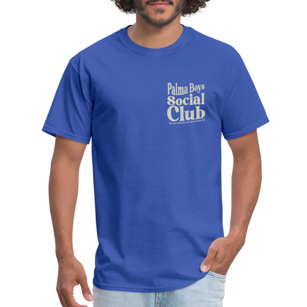 Palma Boys Social Club T-Shirt (rear design) - royal blue