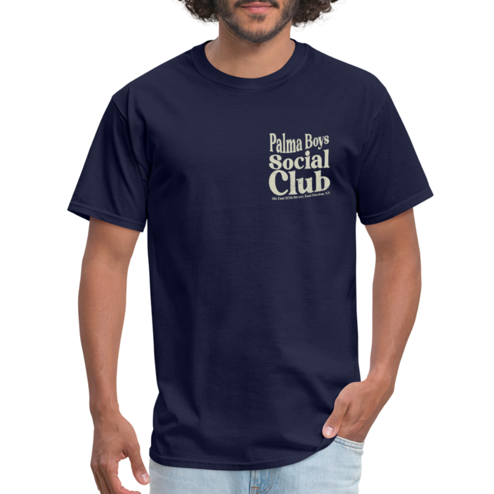 Palma Boys Social Club T-Shirt (rear design) - navy